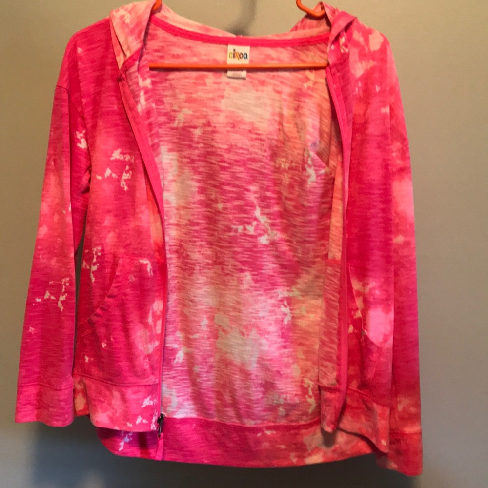 Girls Pink Zip Up
